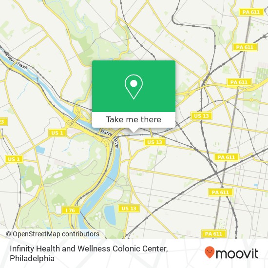 Infinity Health and Wellness Colonic Center map