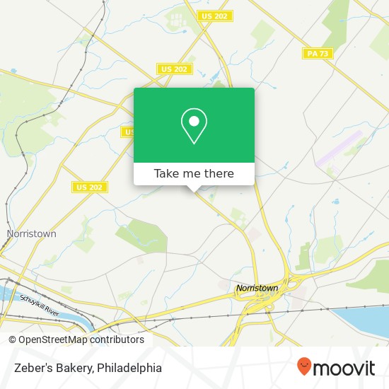 Zeber's Bakery map