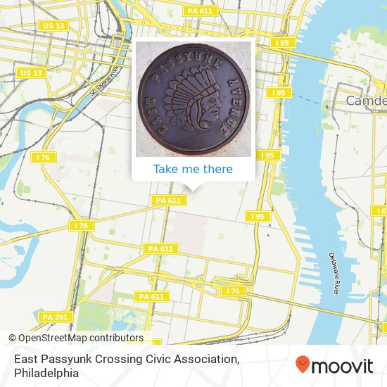 East Passyunk Crossing Civic Association map