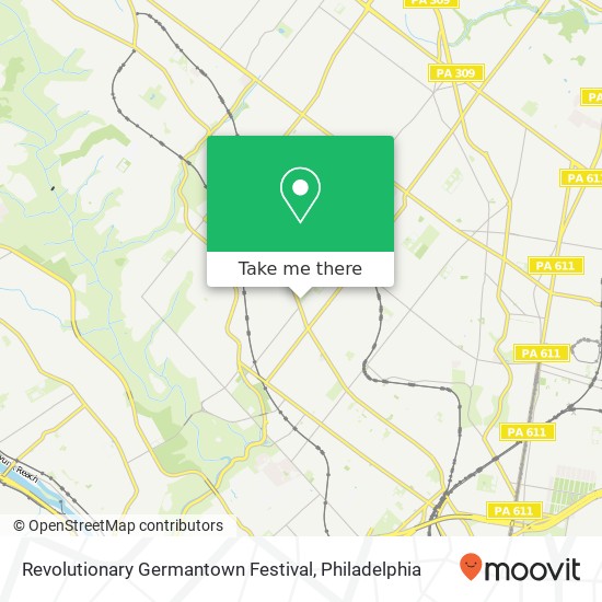 Revolutionary Germantown Festival map