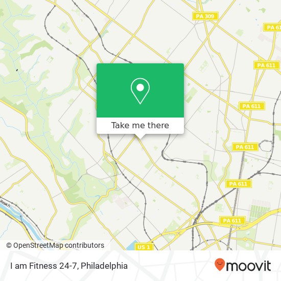 I am Fitness 24-7 map