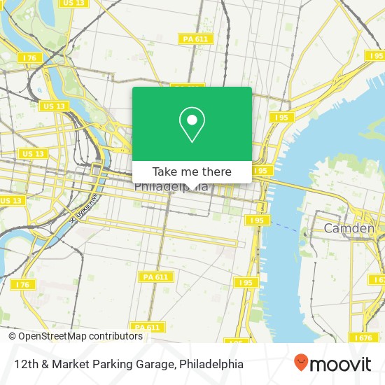 12th & Market Parking Garage map