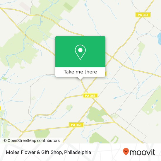 Moles Flower & Gift Shop map