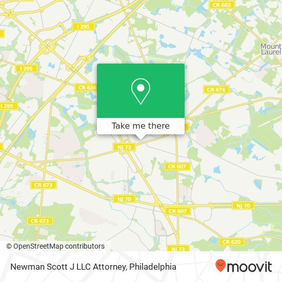 Newman Scott J LLC Attorney map