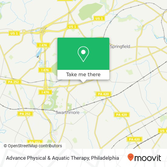 Advance Physical & Aquatic Therapy map