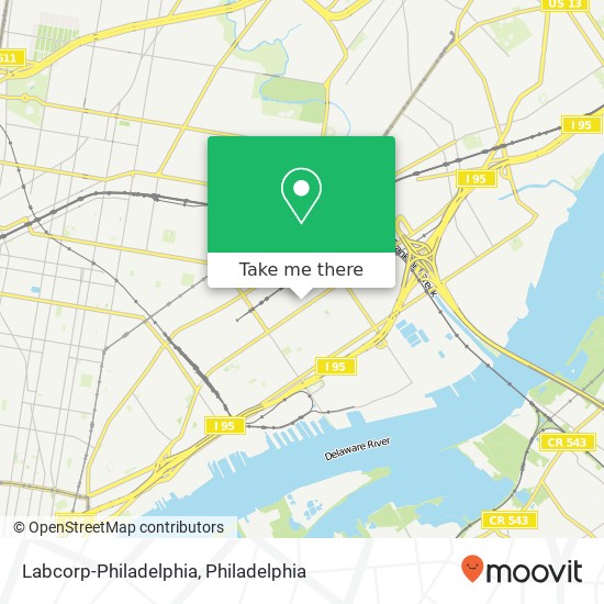 Labcorp-Philadelphia map
