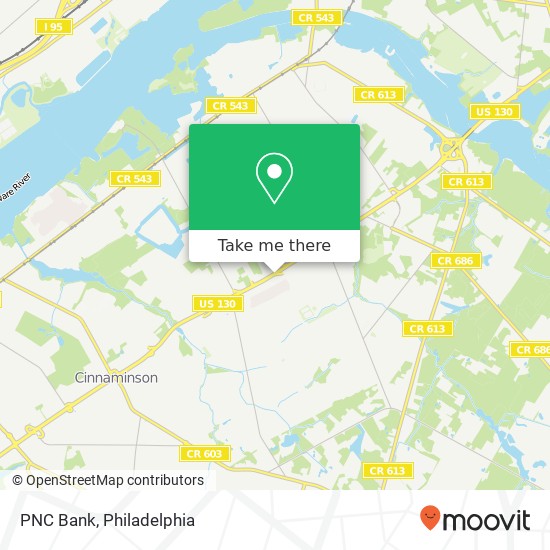 PNC Bank map