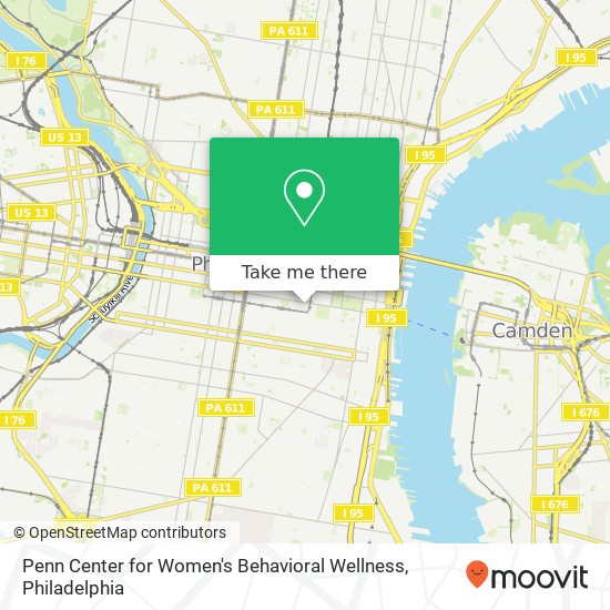 Penn Center for Women's Behavioral Wellness map