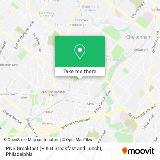 Mapa de PNB Breakfast (P & B Breakfast and Lunch)