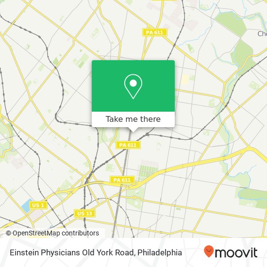Mapa de Einstein Physicians Old York Road