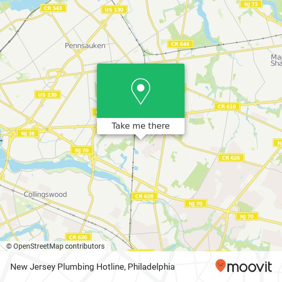 New Jersey Plumbing Hotline map