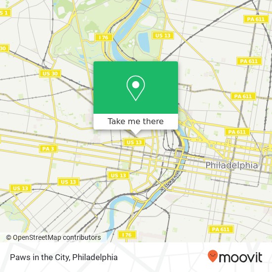 Paws in the City map