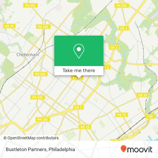 Bustleton Partners map