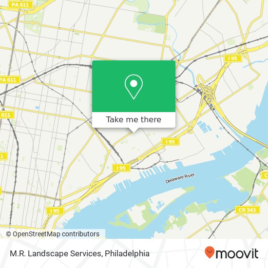 M.R. Landscape Services map