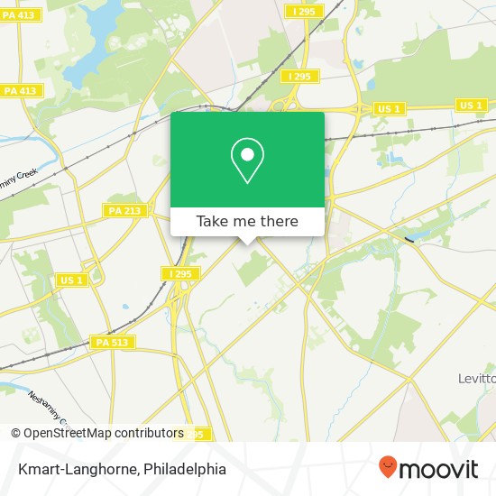 Kmart-Langhorne map