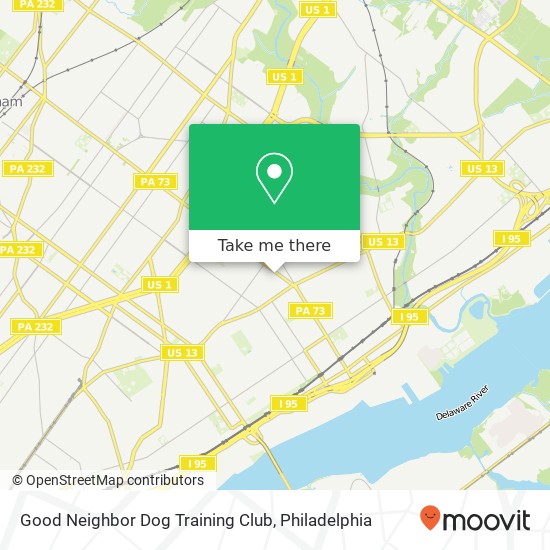 Good Neighbor Dog Training Club map