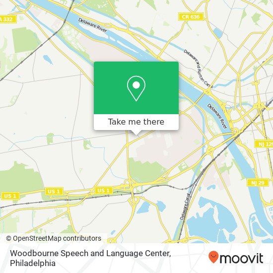 Mapa de Woodbourne Speech and Language Center