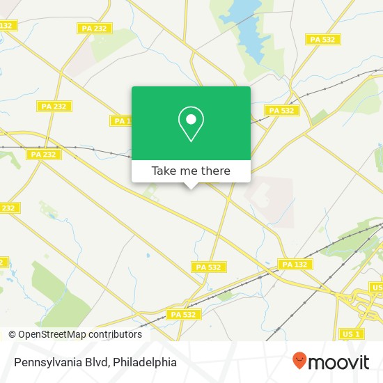 Pennsylvania Blvd map