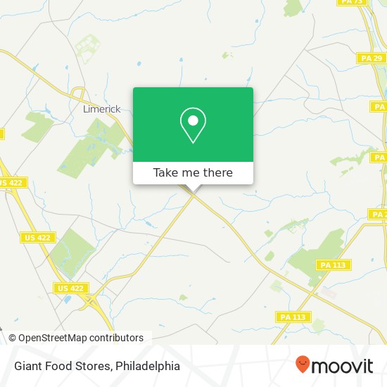 Mapa de Giant Food Stores