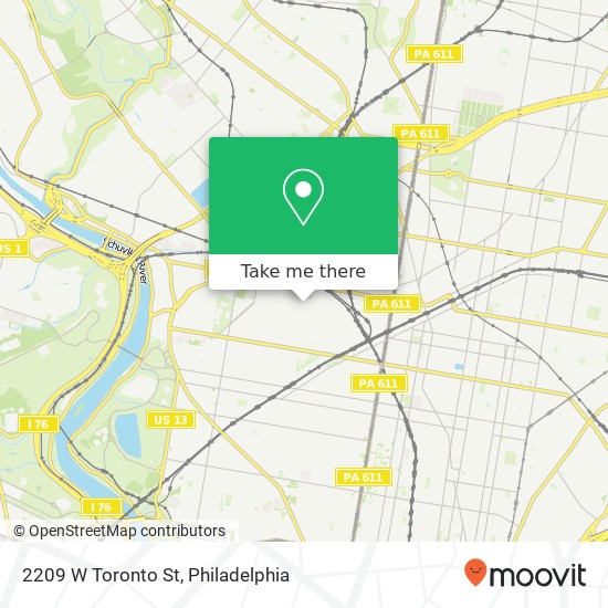 2209 W Toronto St map