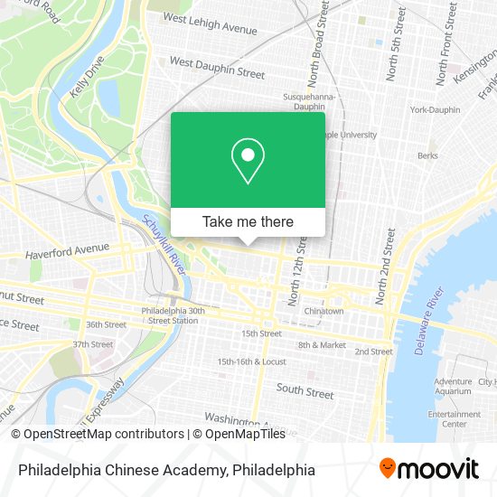 Philadelphia Chinese Academy map