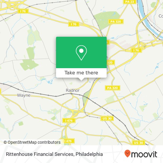 Mapa de Rittenhouse Financial Services