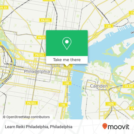 Learn Reiki Philadelphia map