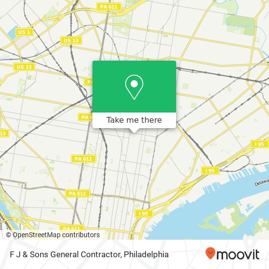 F J & Sons General Contractor map