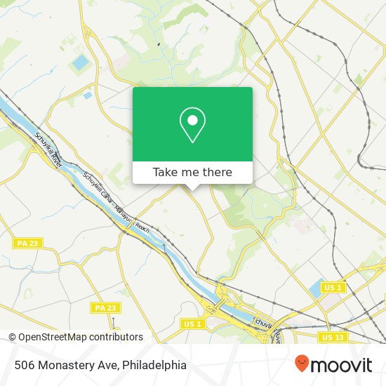 506 Monastery Ave map