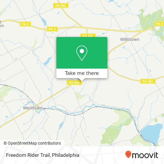 Freedom Rider Trail map