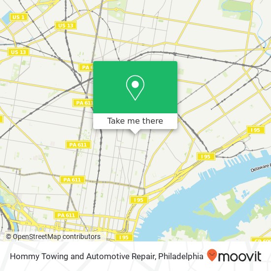 Hommy Towing and Automotive Repair map