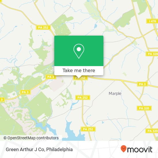 Mapa de Green Arthur J Co
