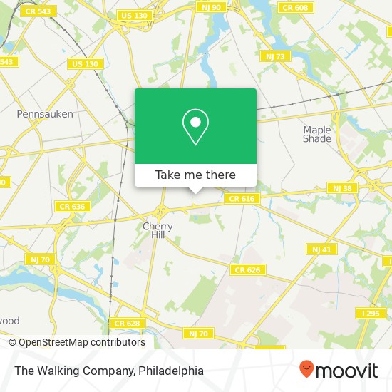 The Walking Company map