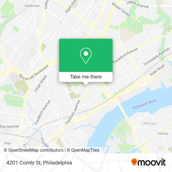 4201 Comly St map