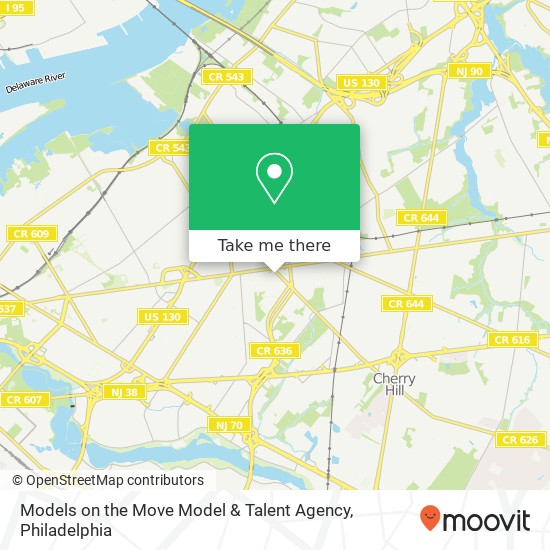 Models on the Move Model & Talent Agency map