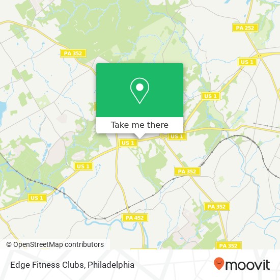 Edge Fitness Clubs map