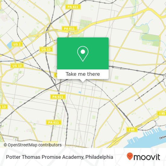 Mapa de Potter Thomas Promise Academy