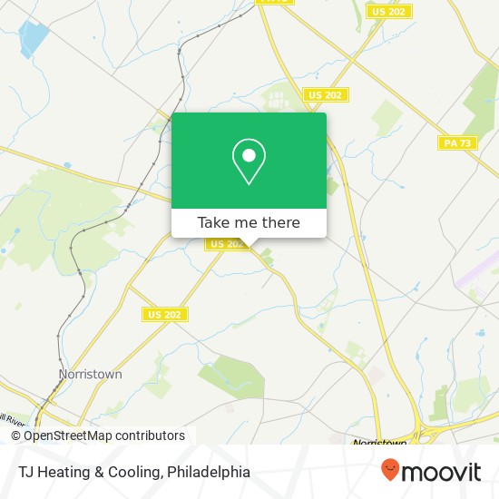 Mapa de TJ Heating & Cooling