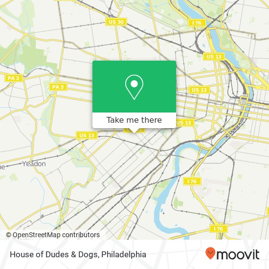 House of Dudes & Dogs map