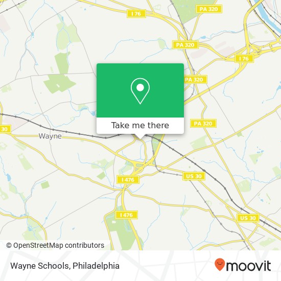 Wayne Schools map