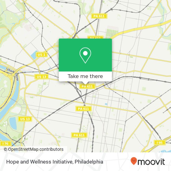 Hope and Wellness Initiative map