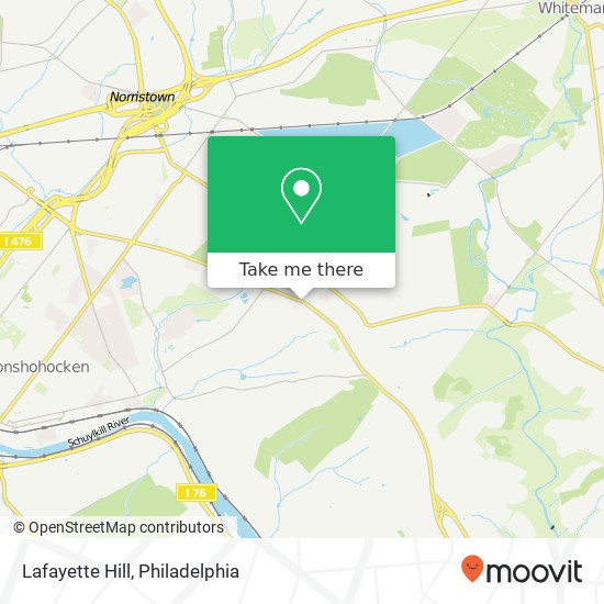 Lafayette Hill map