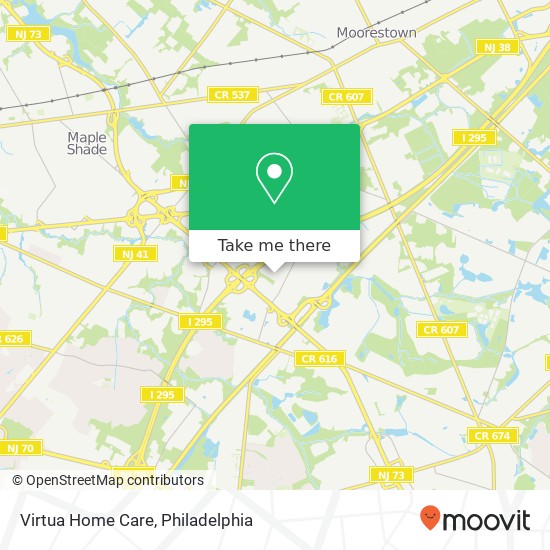 Virtua Home Care map