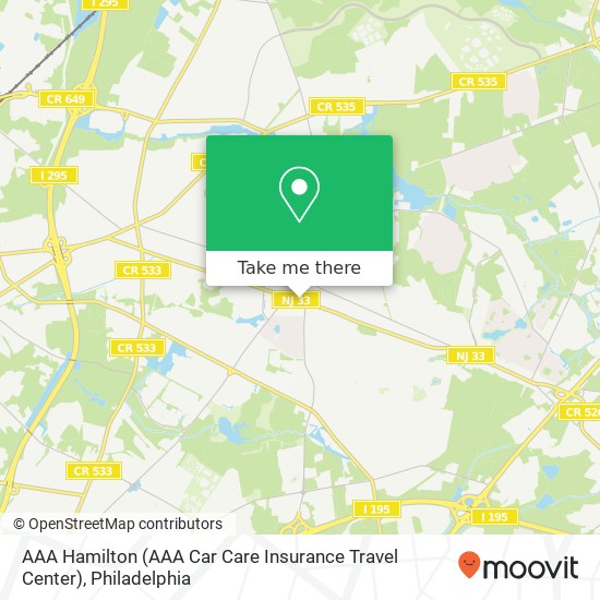 AAA Hamilton (AAA Car Care Insurance Travel Center) map