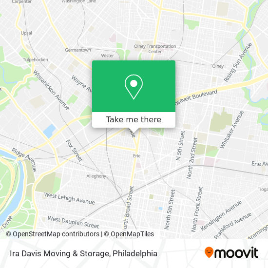 Ira Davis Moving & Storage map