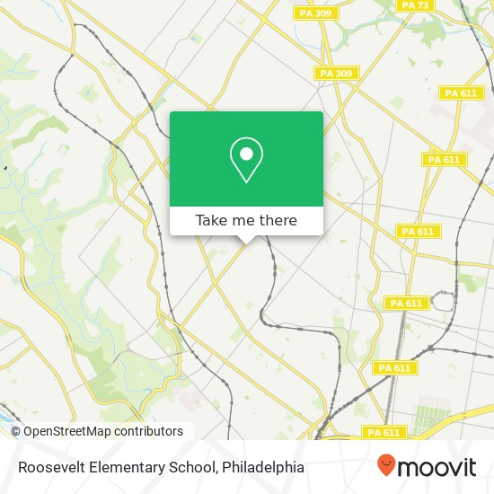 Mapa de Roosevelt Elementary School