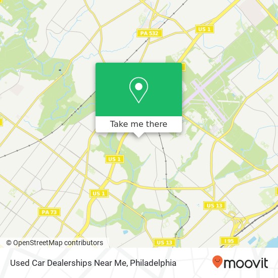 Used Car Dealerships Near Me map