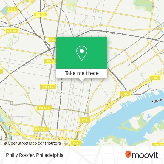 Philly Roofer map