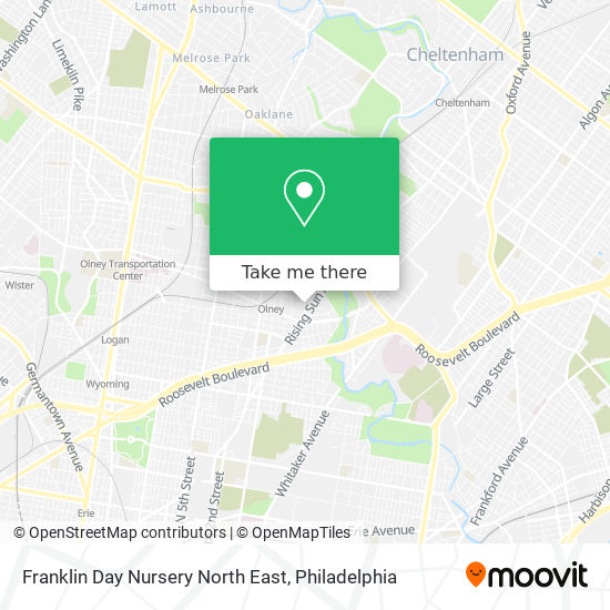 Mapa de Franklin Day Nursery North East