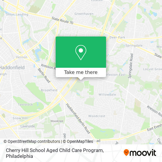 Cherry Hill School Aged Child Care Program map